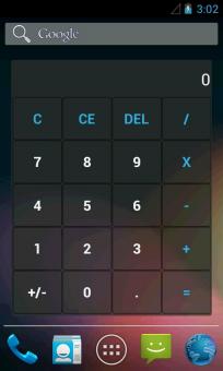 Basic calculator widget